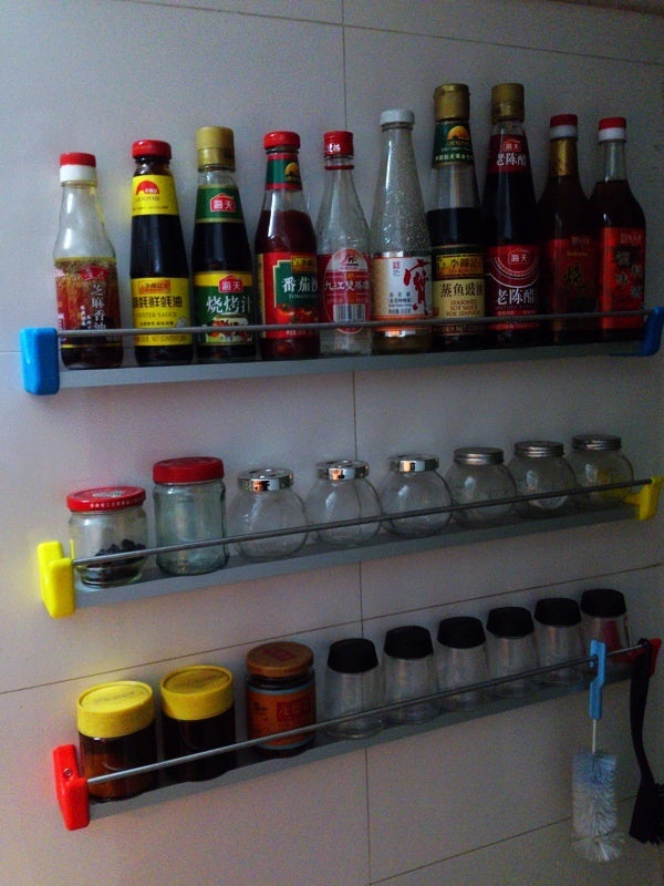 Praktisch kruidenrek van aluminium en staal