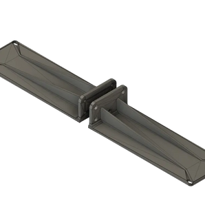 Versterkt 2U blindpaneel voor 19-inch rack