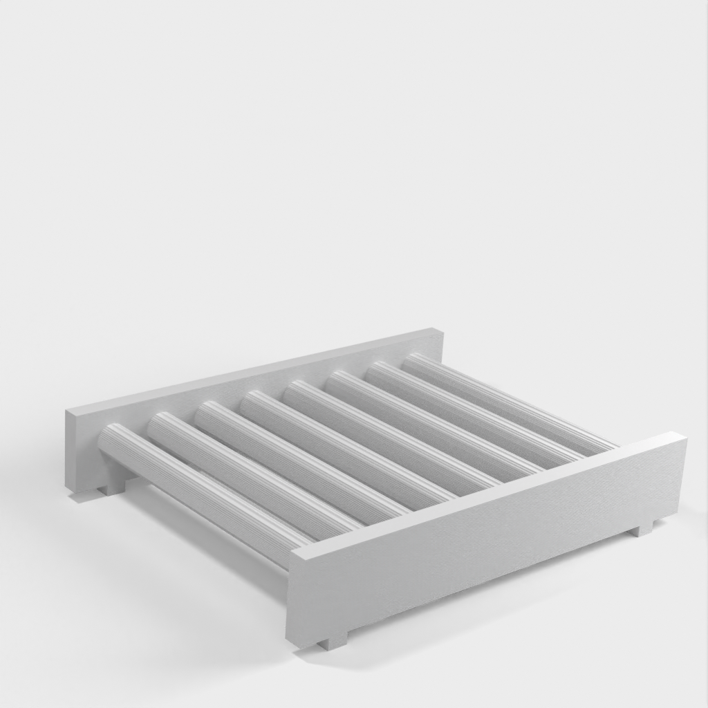 Eenvoudig zeepbakje voor de badkamer