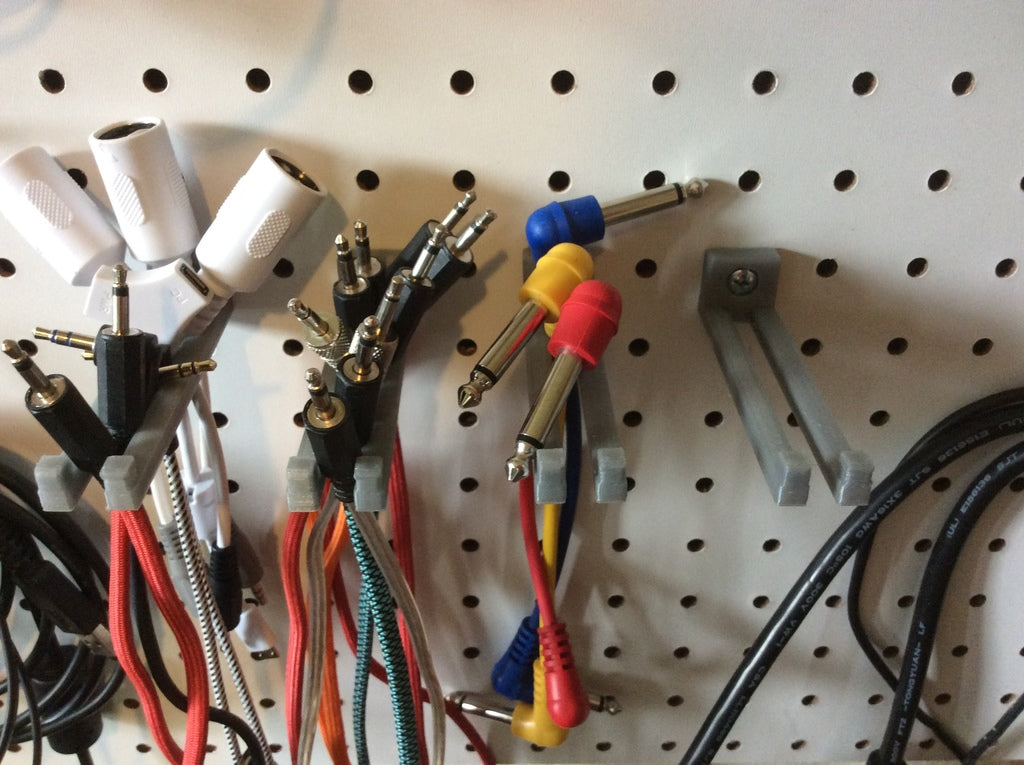 Pegboard Kabelhouder voor 3,5mm audiokabels