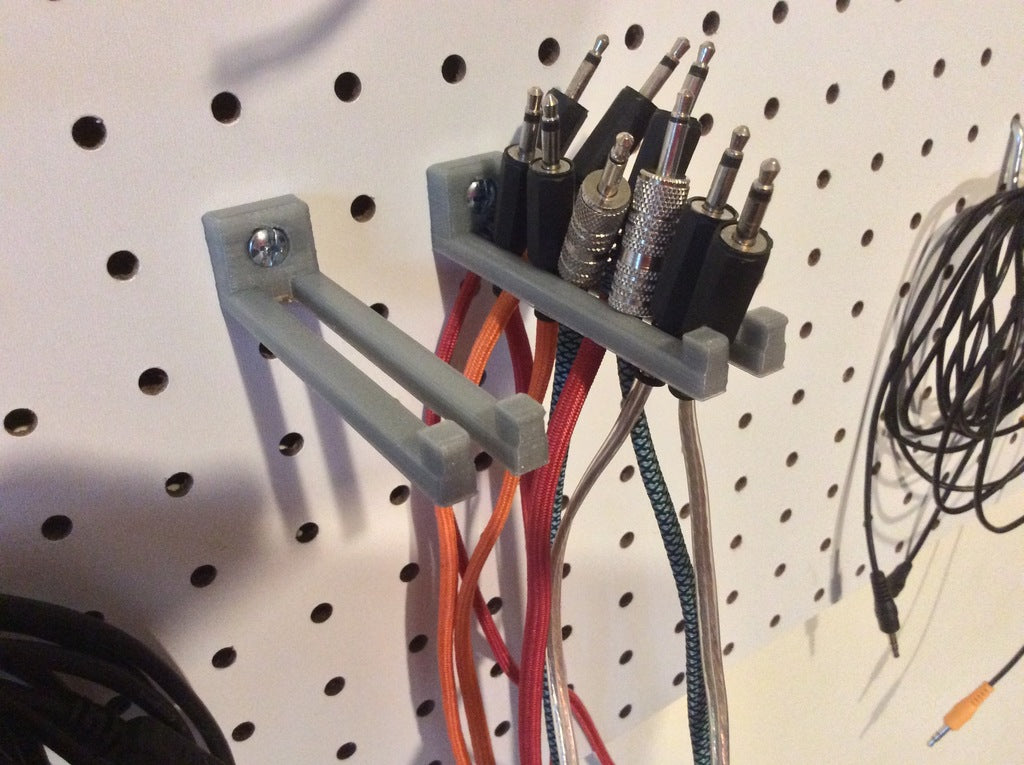 Pegboard Kabelhouder voor 3,5mm audiokabels