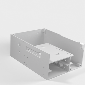 Desktop Case voor Raspberry Pi 4B met ruimte voor voeding en SATA-schijven