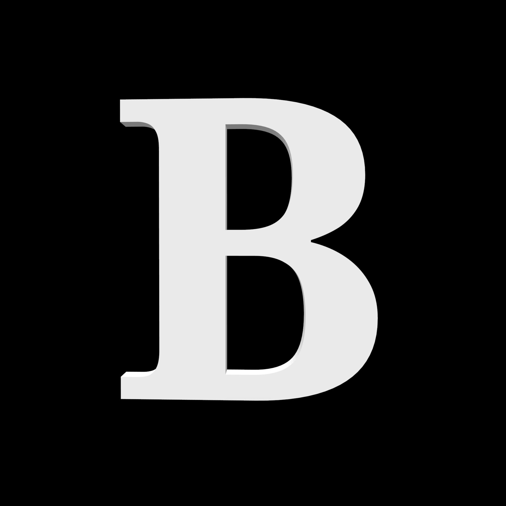 Huisletter B - Noto Serif - 170 mm hoog - 10 mm diep