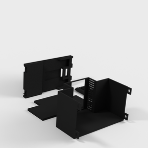 DIN-rail behuizing voor digitale LCD-temperatuurmonitor
