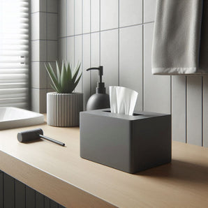 Minimalistische tweedelige tissuebox voor in huis