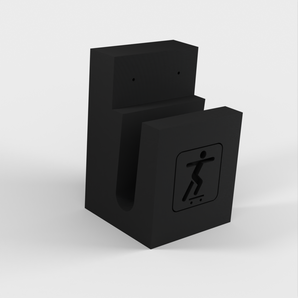 Horizontale Skateboard muurbeugel #SKATEFORCE