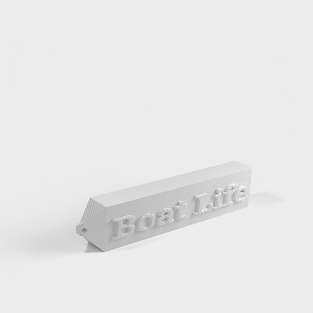Drijvende "Boat Life" sleutelhanger voor boten en watersporten