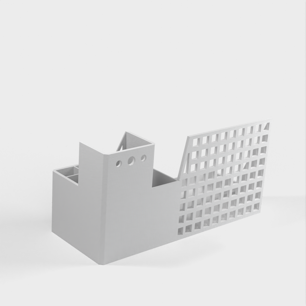 Tablethouder en bureau-organizer