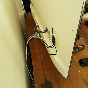 Harde schijfhouder voor tv met VESA-beugel