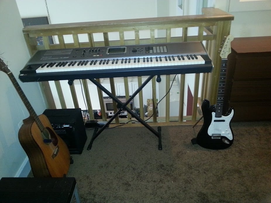 Elektrische gitaarstandaard met Fender-bevestiging