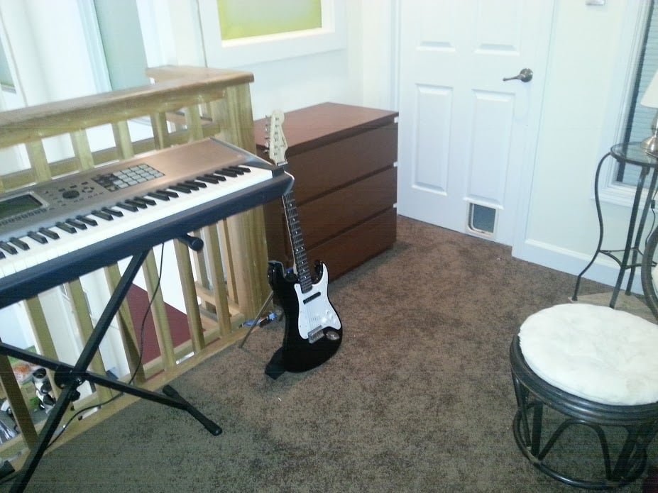 Elektrische gitaarstandaard met Fender-bevestiging