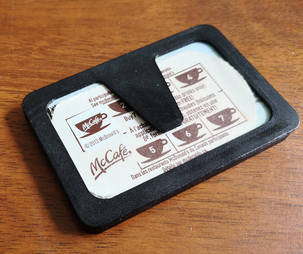 Verstelbare kaarthouder voor 4, 6 en 8 kaarten