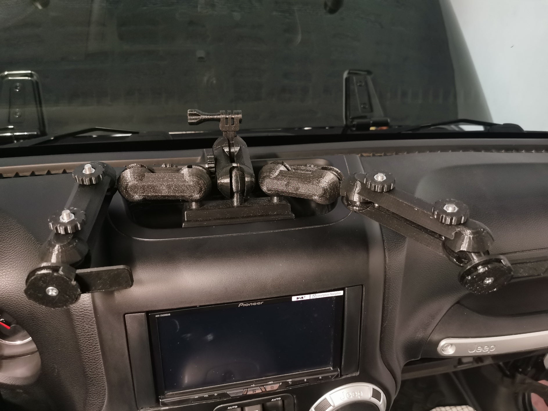 Jeep Wrangler JK Telefoon-, tablet- en GoPro-houder