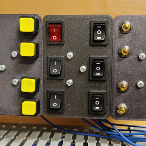 DIN-railhouder voor knoppen en LED-indicatoren