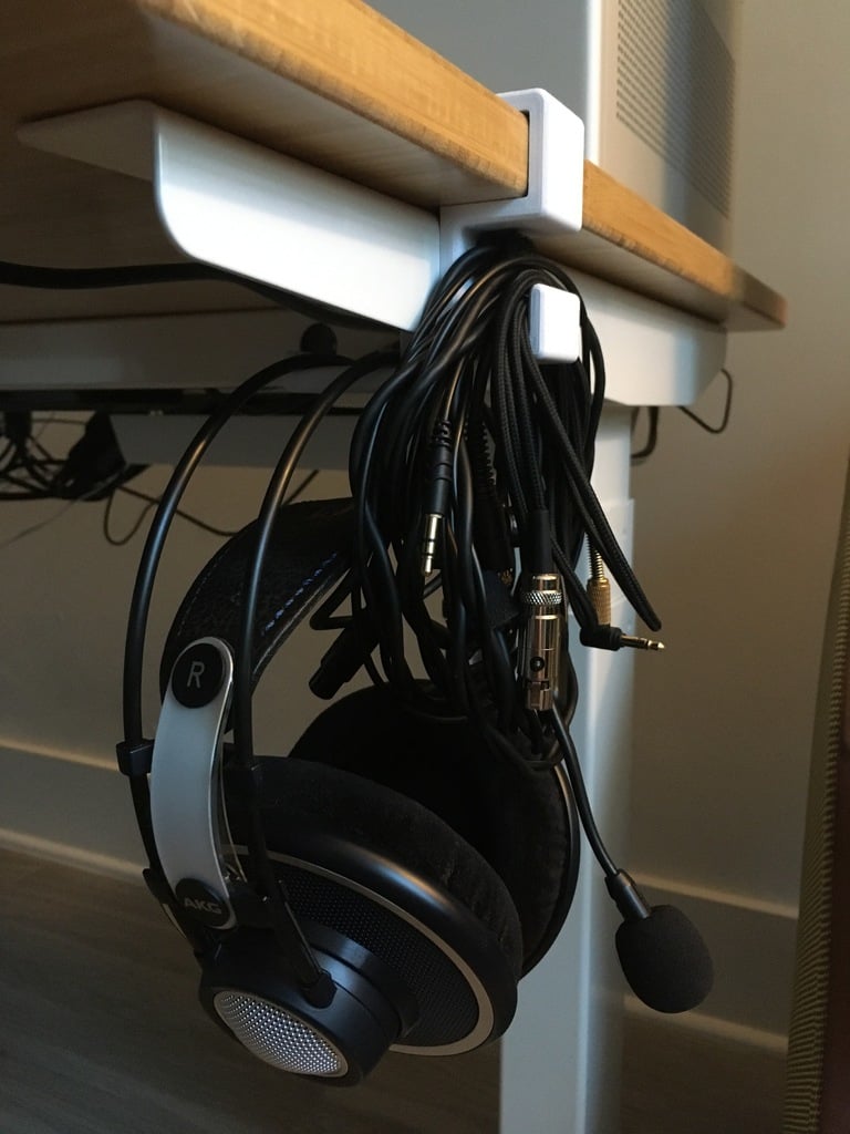 Onder-bureau hoofdtelefoonhaak voor Fully Jarvis hoogteverstelbare bureau