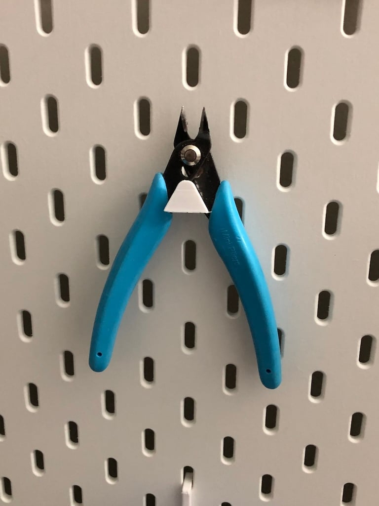 Praktische houder voor draadkniptang voor IKEA Skadis wandplaat