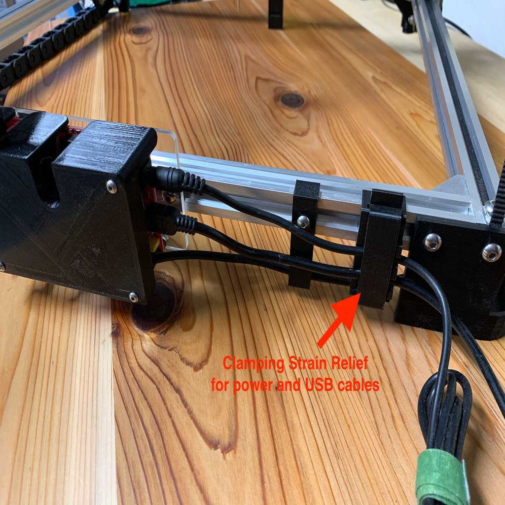 Brock 2020 Kabelhouder met klem voor 30x40 Lasergraveerder CNC