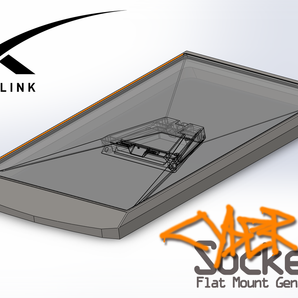 Starlink standaard Gen 4 plat gemonteerde CyberSocket