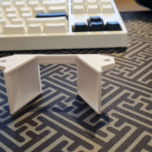 Effectieve stroomrailhouder voor montage onder het bureau