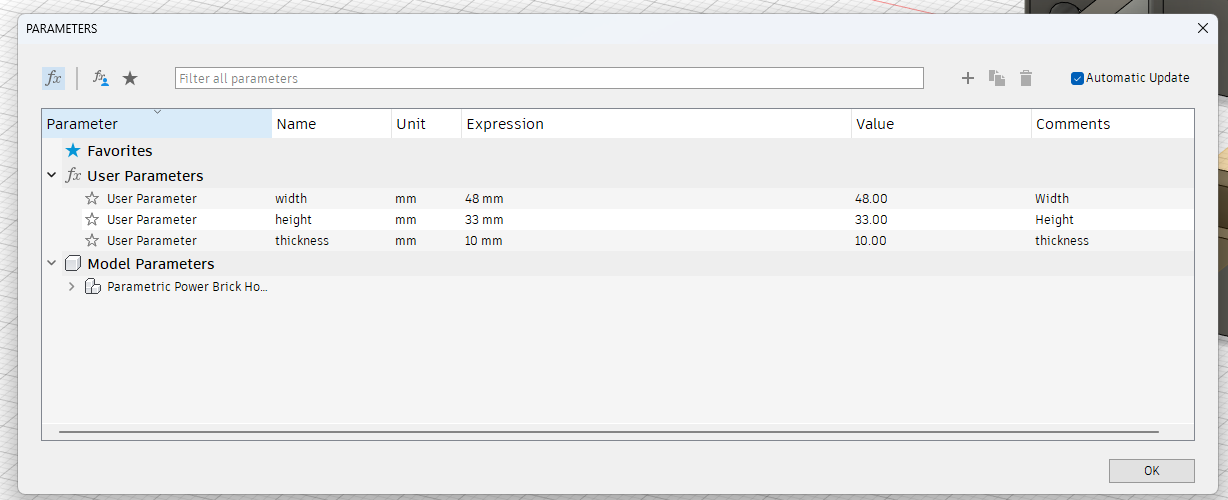 Parametrische stroomadapterhouder met kabelklem