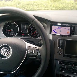 Aanpasbare smartphonehouder voor het luchtmondstuk van de auto