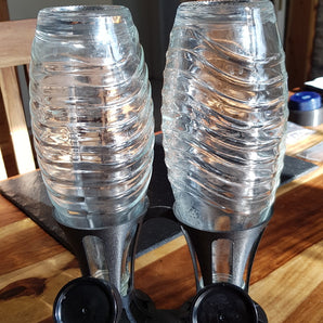 Dubbel flessenrek Sodastream Crystal