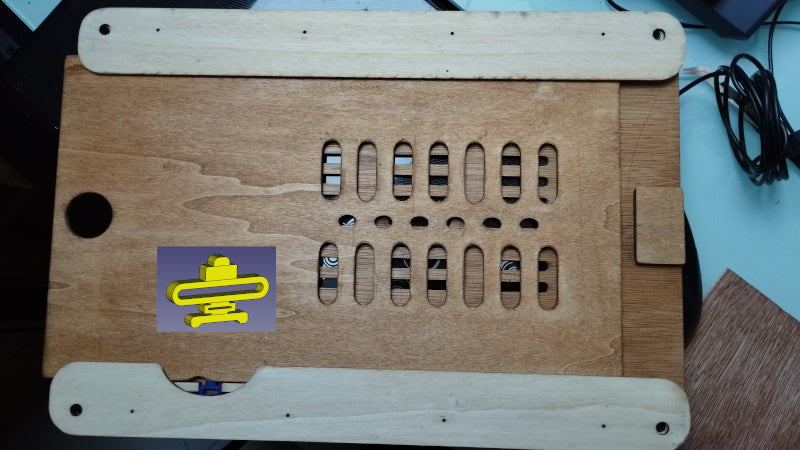 Laptopstandaard met verschuifbaar muismatje Versie 2