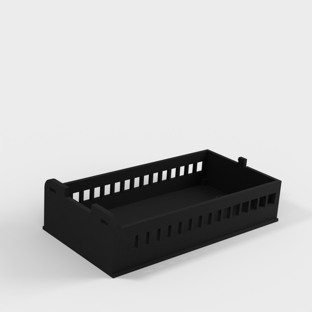DIN-montagebehuizing voor Arduino NANO met Ethernet-schild en terminaladapter IO-schild