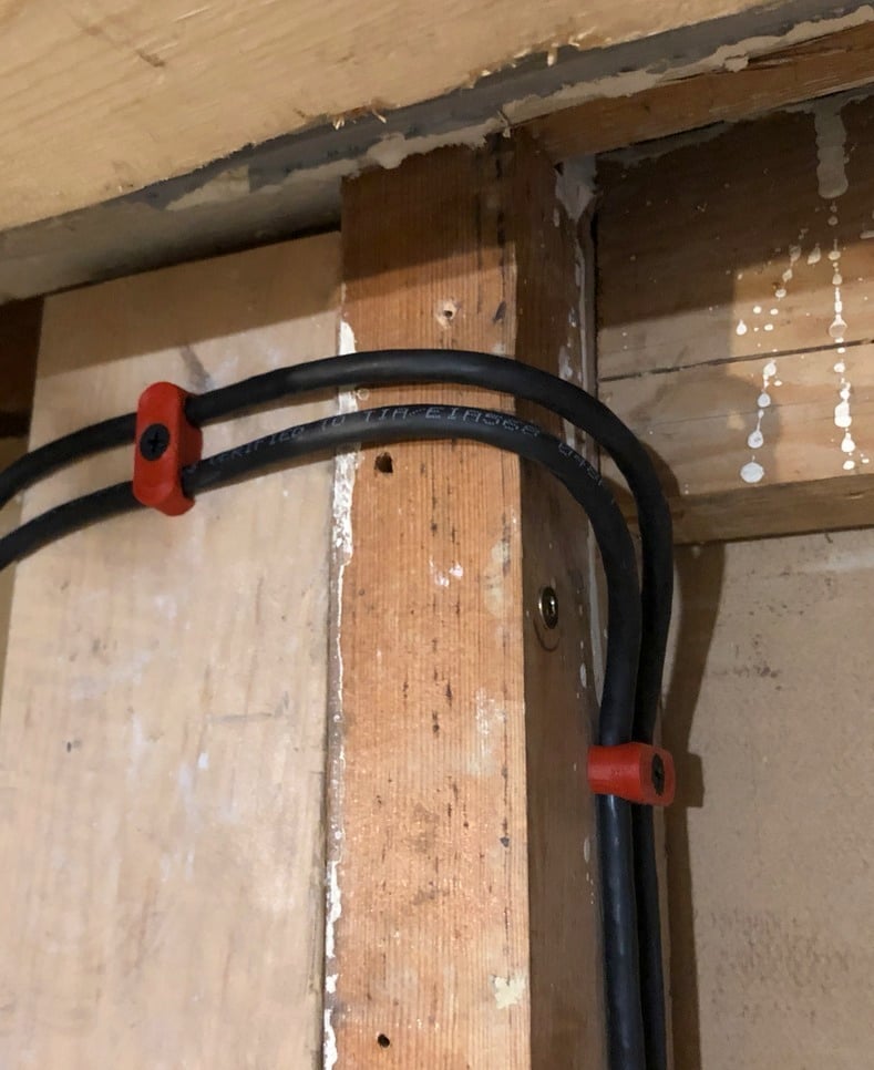 Dubbele Ethernet-kabelklem