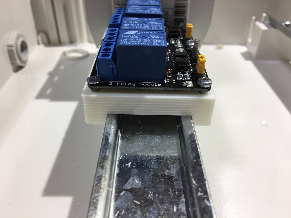 Dubbele Relais Module Houder voor DIN-rail