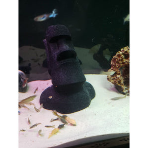 Moai standbeeld rubber voor plecostomus maller