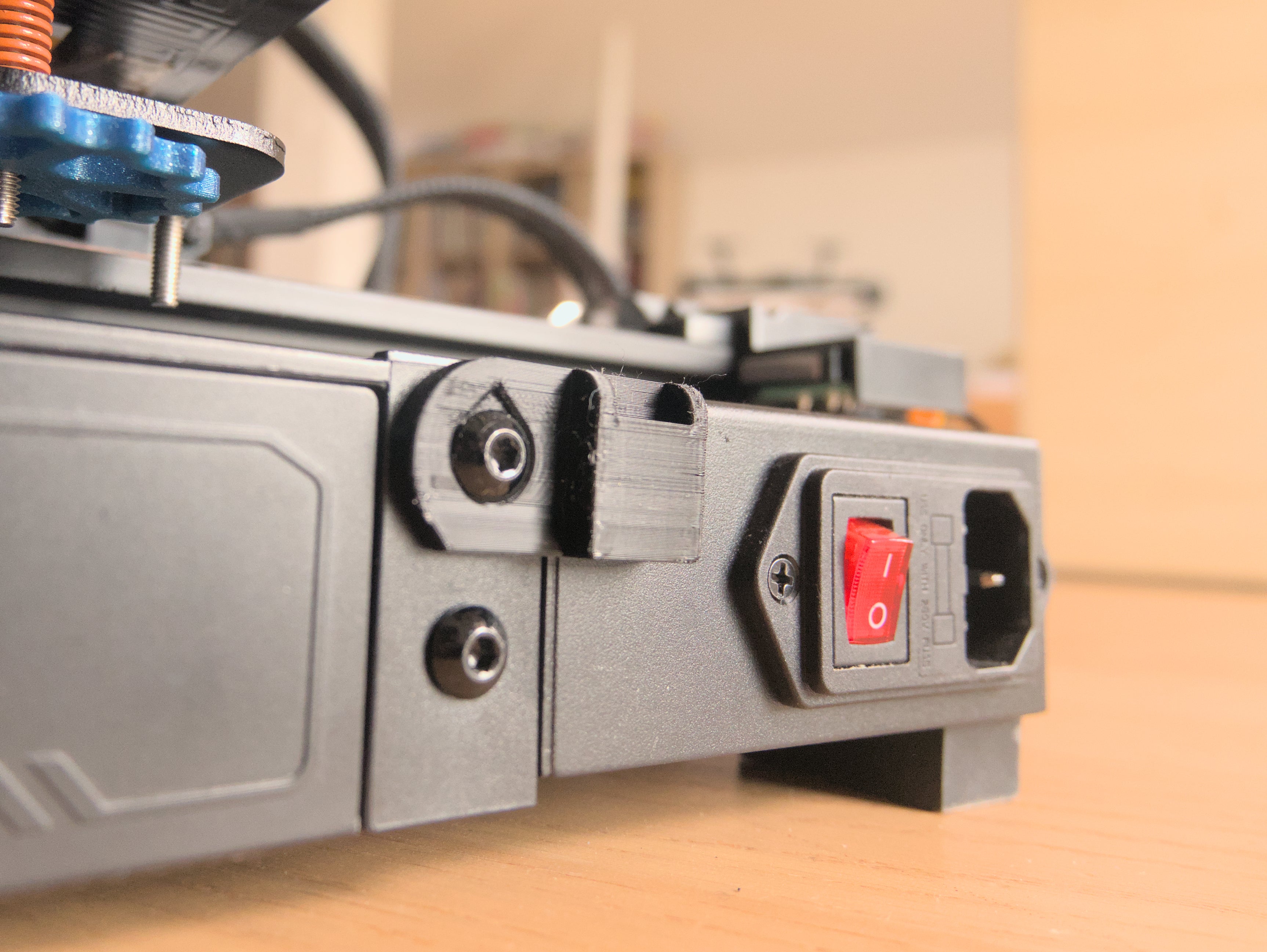 Stroomkabelhouder voor Ender 2 Pro