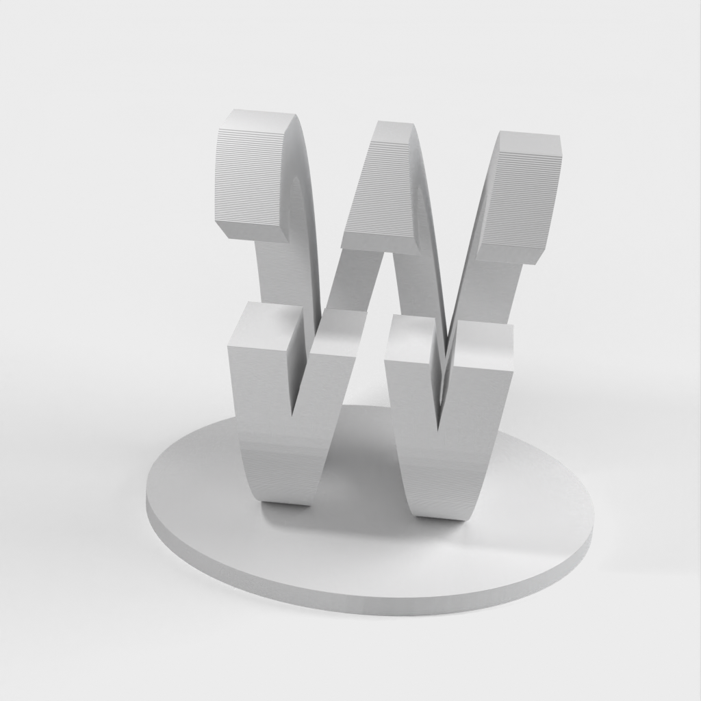 3D Ambigram Letters Illusion Aangepaste displaystandaard