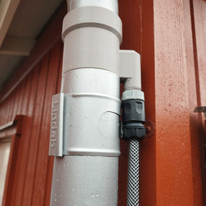Regenwateropvangbak voor dakgoten - 1/2" slangconnector