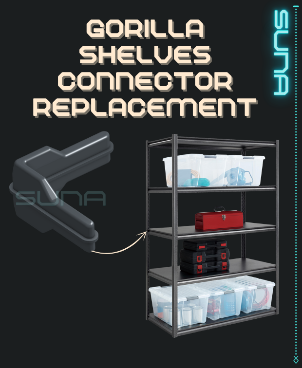 Hoekstuk voor metalen rekken (Gorilla Plank Reparatie)