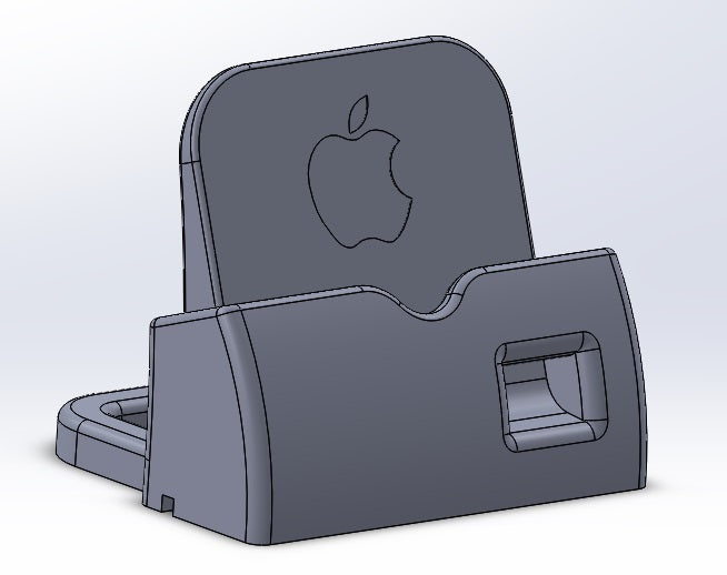 iPhone6 en 6 Plus oplaaddock met luidsprekerhoorn en verstelbare kabelgeleiding