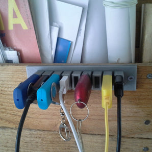 Praktische USB-kabelhouders - Set van 9 stuks
