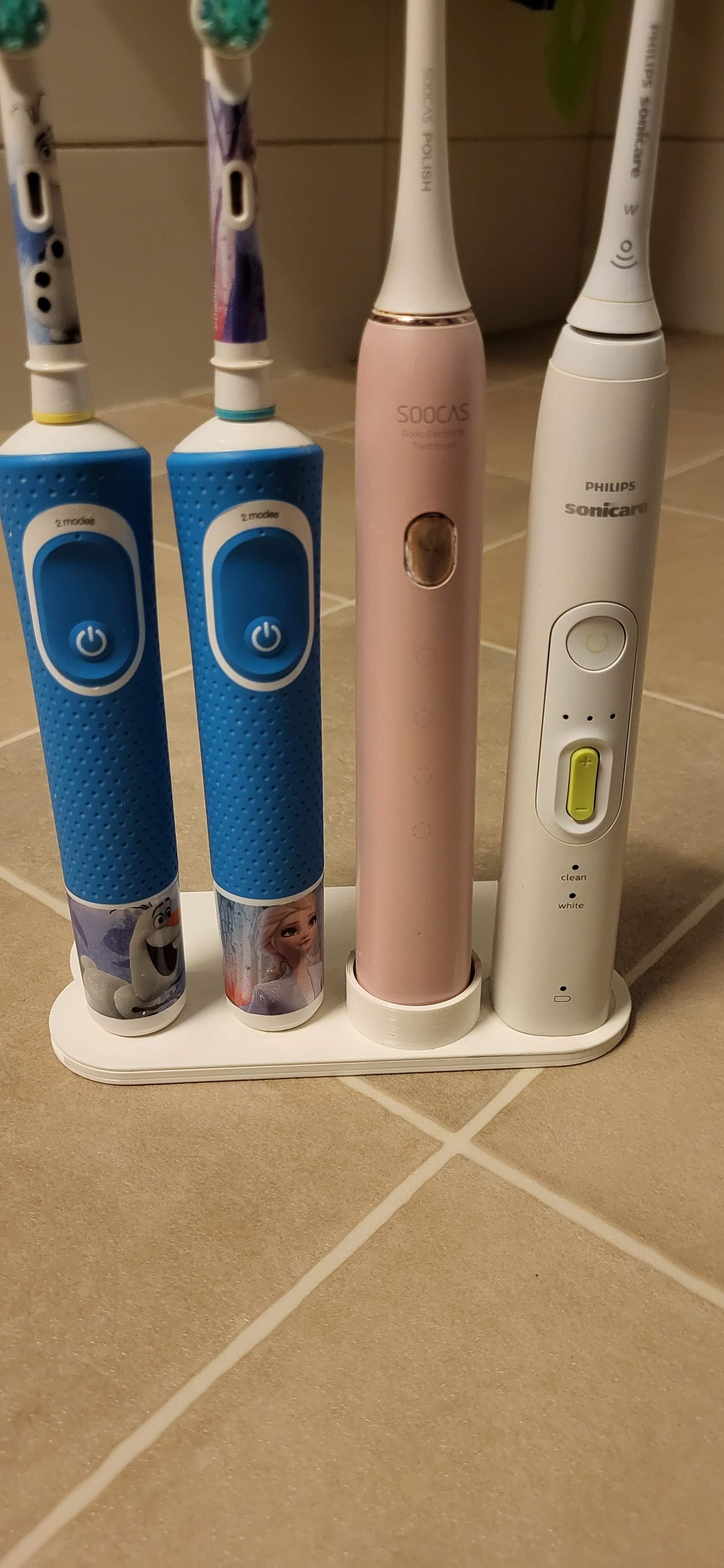 Universele tandenborstelhouder voor Oral-B, Philips Sonicare en Soocas