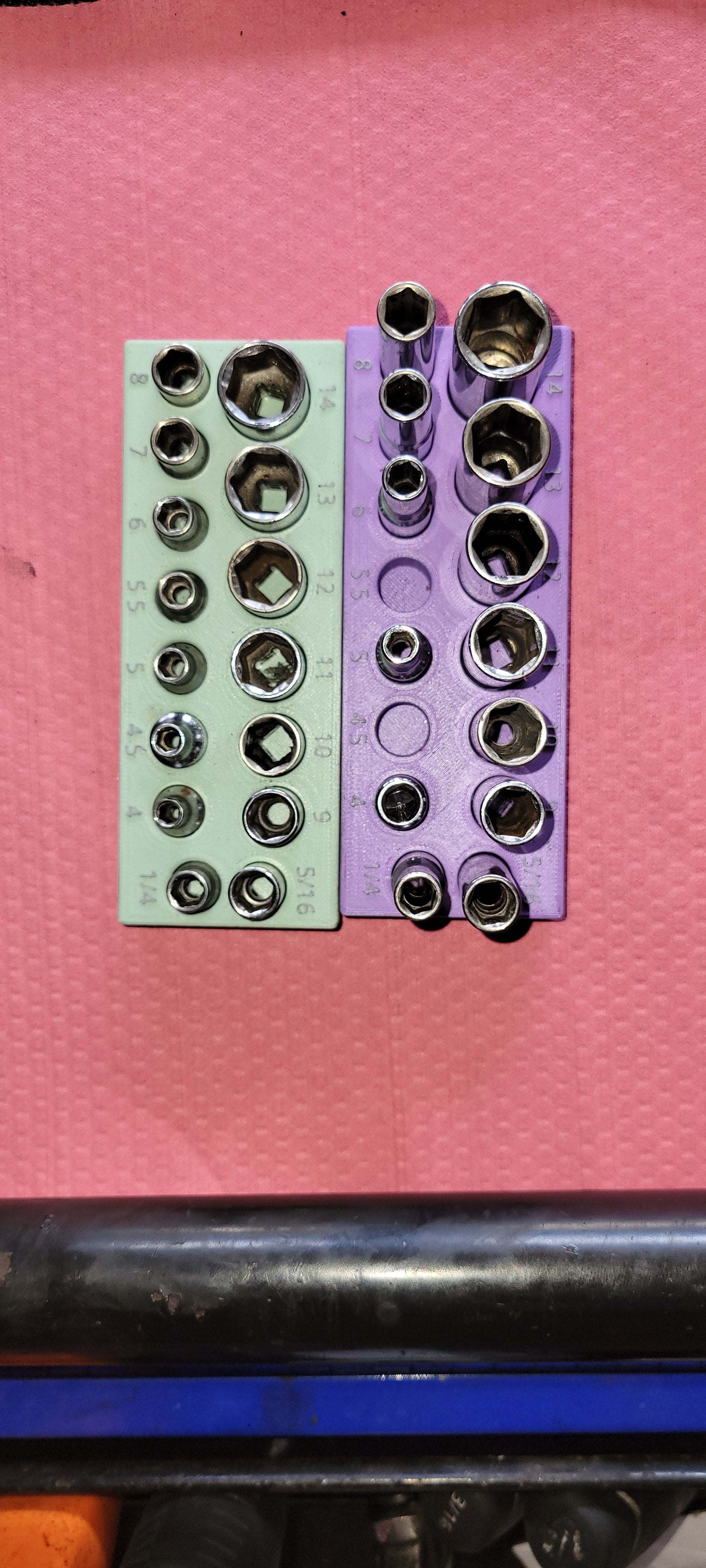 1/4 inch dopsleutelbak voor organisatie