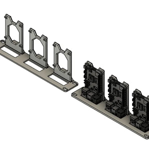 10-inch Rackmontage voor 3 Raspberry Pi 5