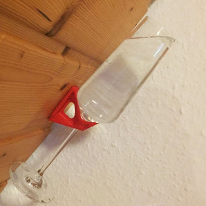 Elegante Champagneglashouder voor Wandmontage
