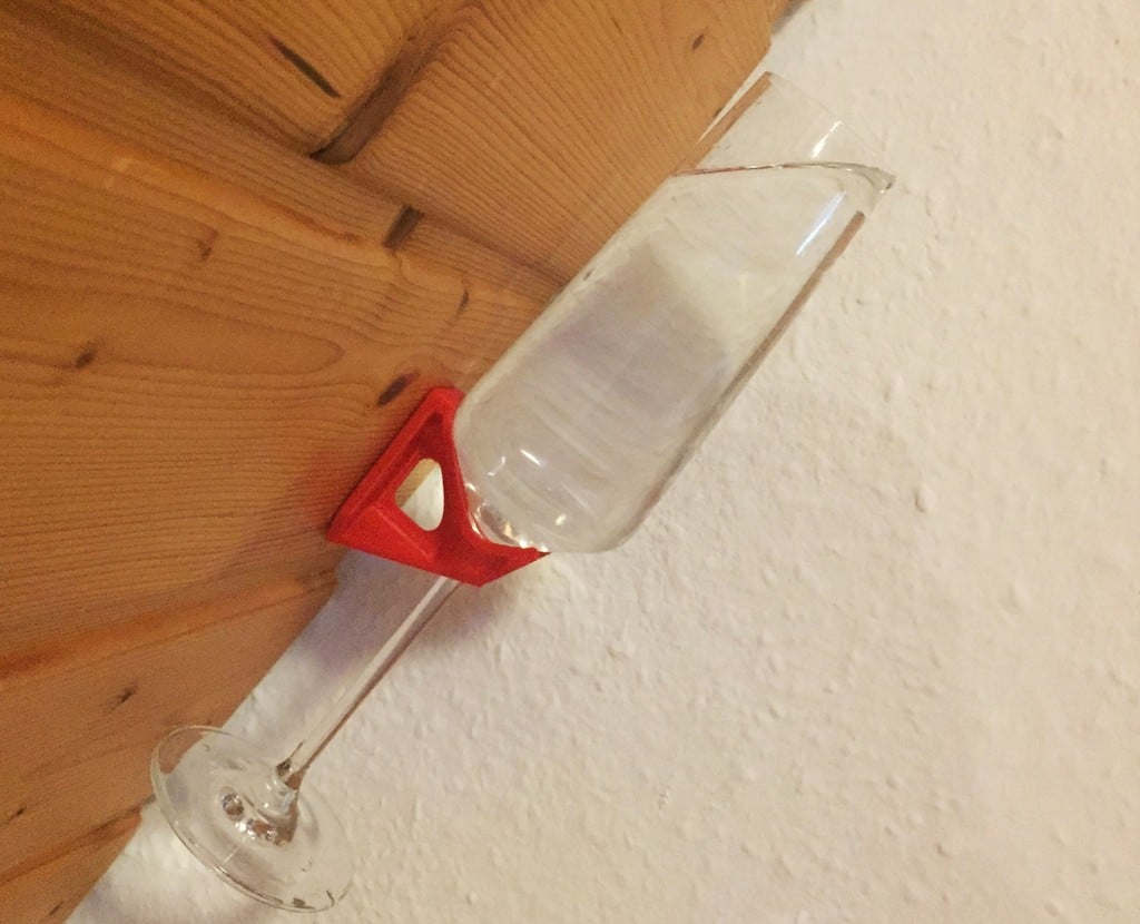 Elegante Champagneglashouder voor Wandmontage