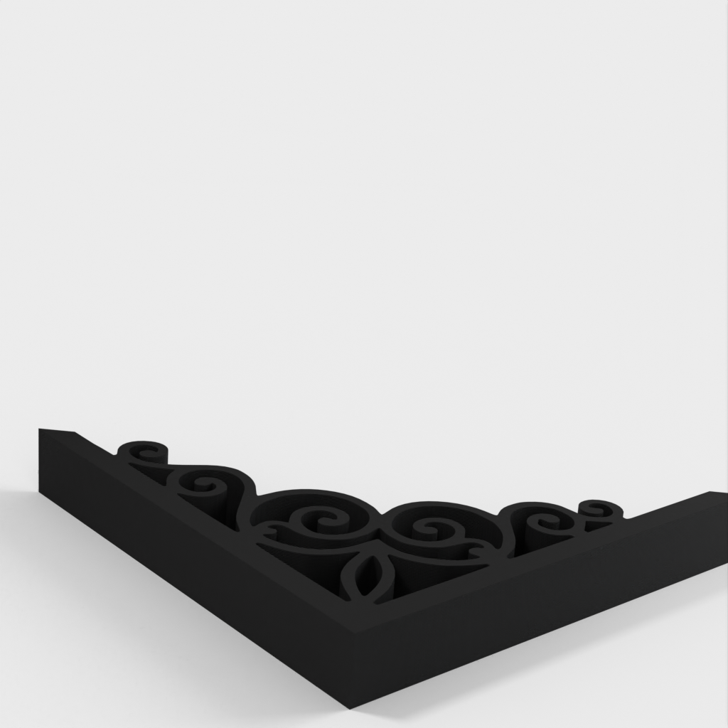 Scrollontwerp geplaatst voor Ikea Ekby Valter 11&quot; plankbeugel