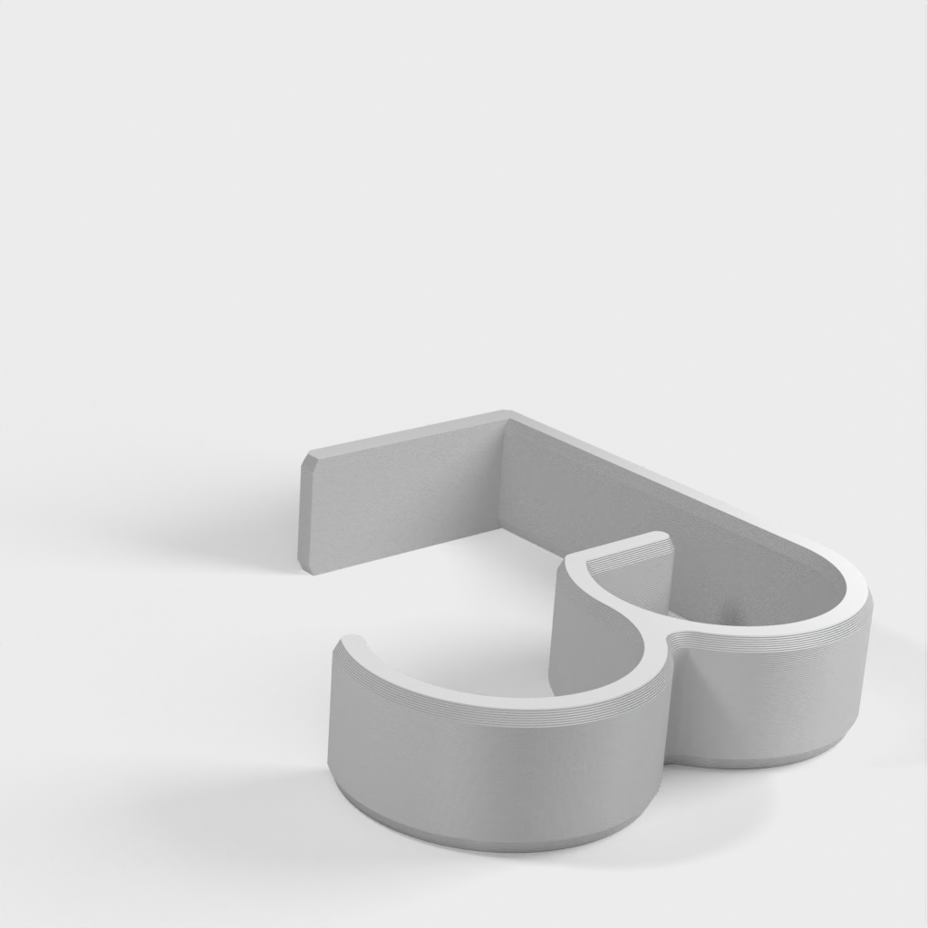 Bureaukabelgeleider Clip voor 50mm werkbladen - Compatibel met Ikea