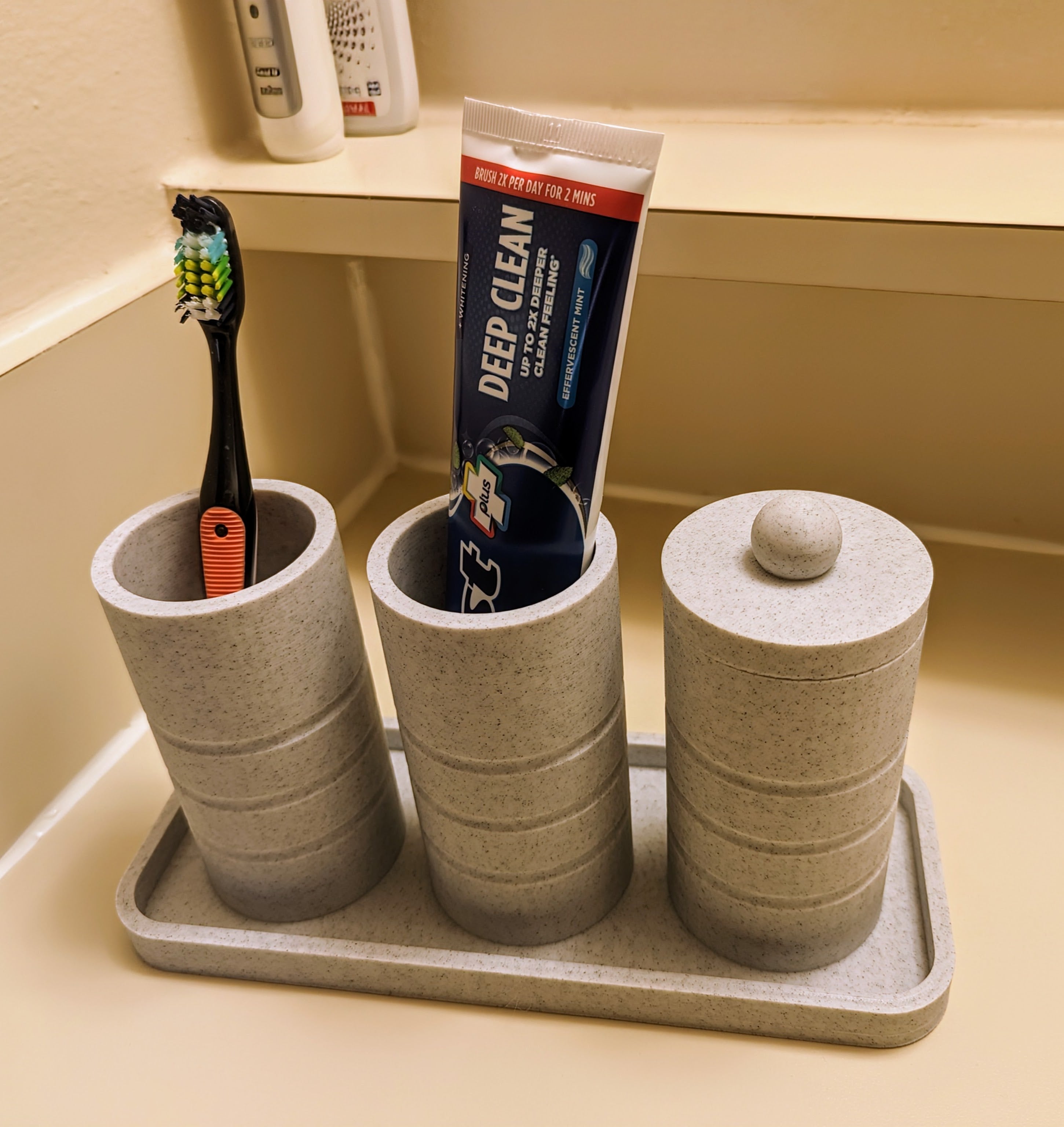 Badkamer Organiser voor tandenborstels en Q-tips