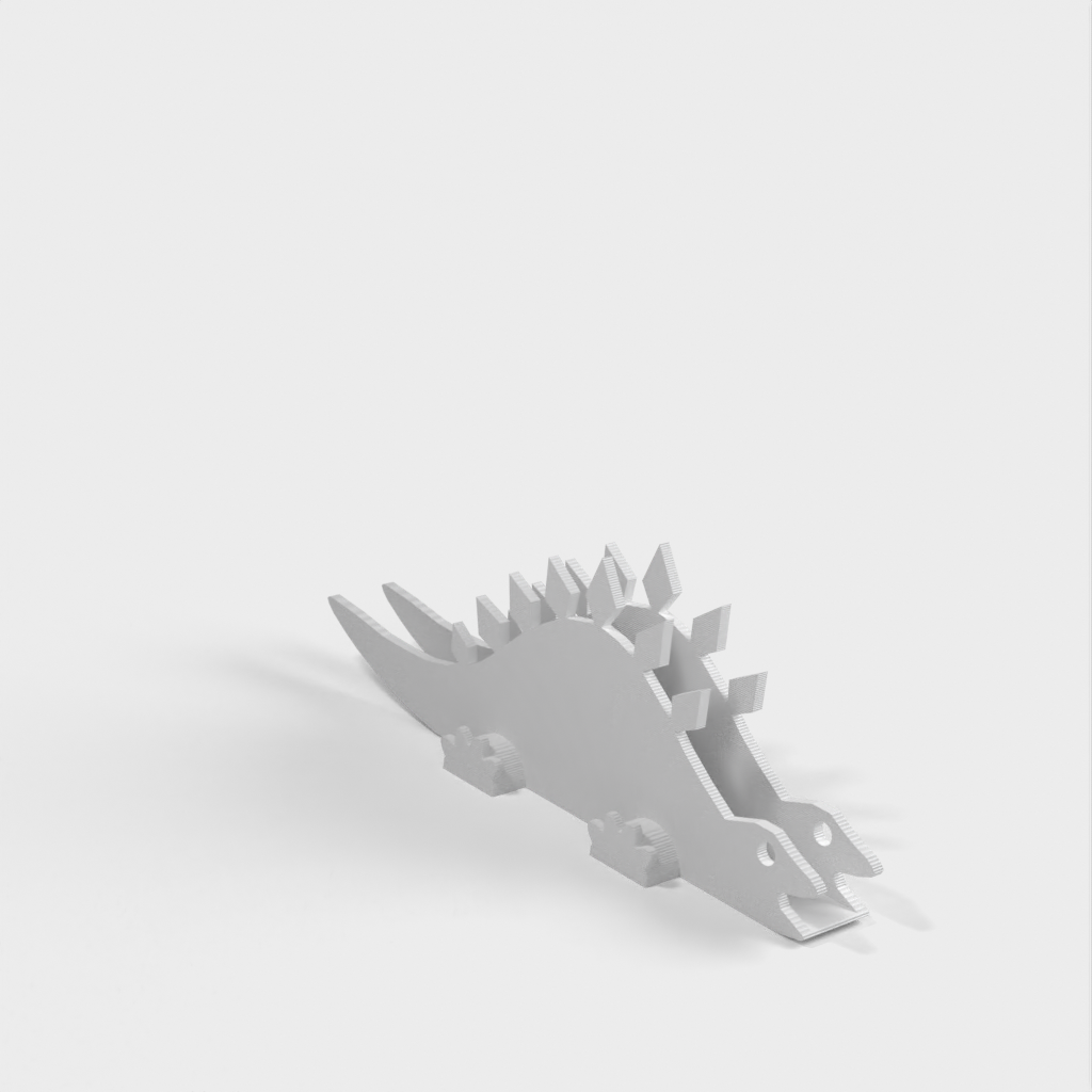 Aanpasbare Stegosaurus servethouder