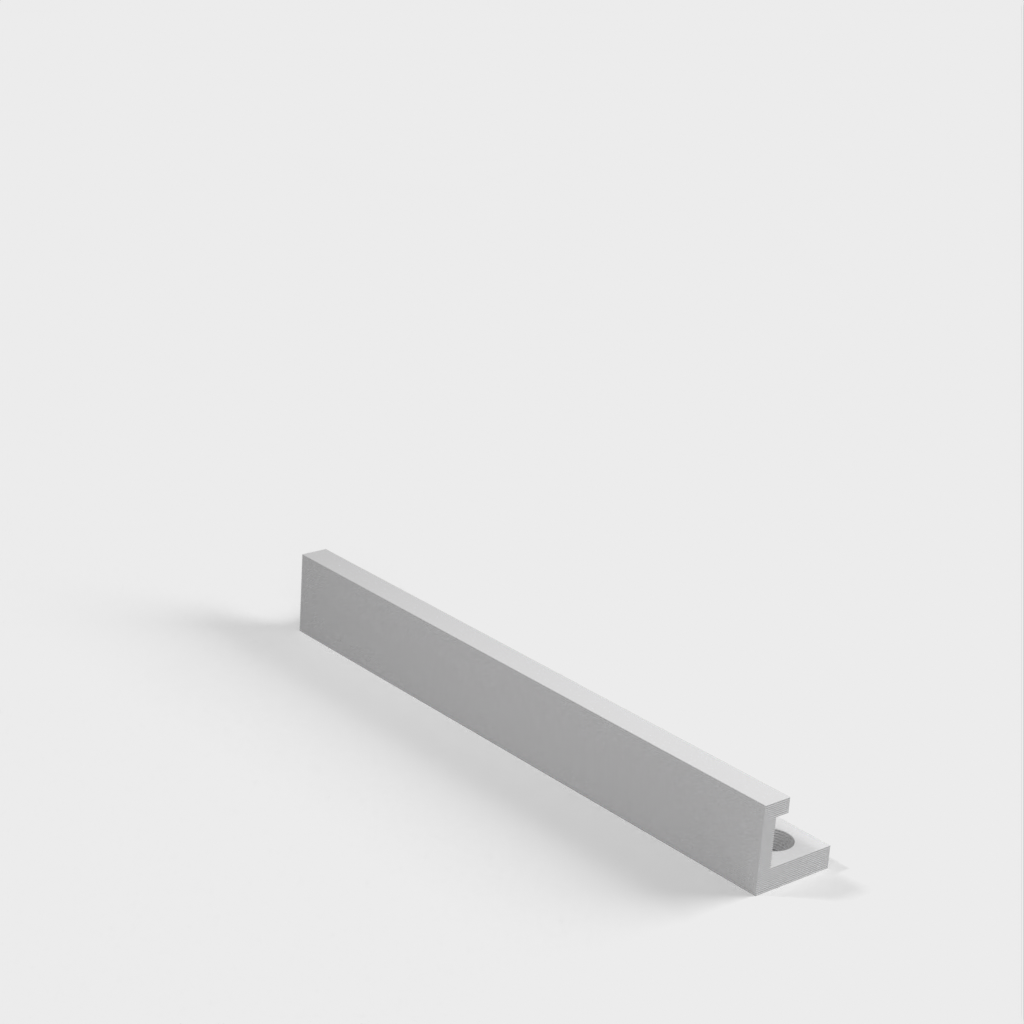 Montagerail onder bureau voor Ikea Variera container