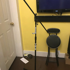 Clip-on houder voor microfoonstandaard - Organisatie van kabels en hoofdtelefoons
