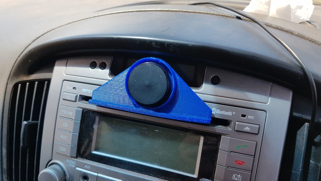 Magnetische tablet- en telefoonhouder voor de CD-speler van de auto