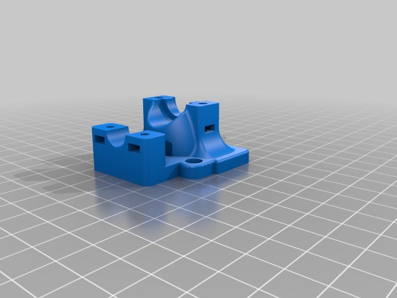 Upgradebeugel voor Geeetech A10/A30: E3D V6 Hotend en dubbele 5015 ventilatorsteun